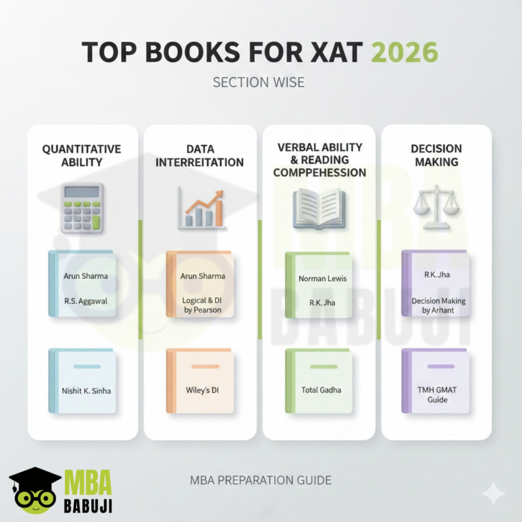 XAT 2026 Preparation Books and Mock Test Reviews - MBA BABU JI